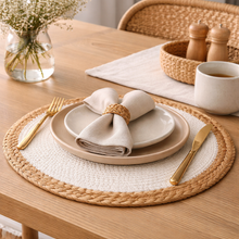 Load image into Gallery viewer, Round Cotton Placemat