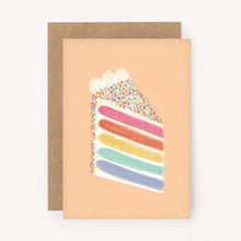 Load image into Gallery viewer, Mini Rainbow Cake Card