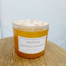 Load image into Gallery viewer, SMALL SOY CANDLE - MANGO PAPAYA