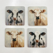 Load image into Gallery viewer, 'MOO' COW COASTERS - SET/4