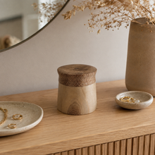 Load image into Gallery viewer, Handmade Wooden Ring Box with Lid