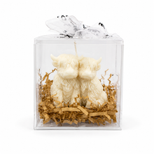 Load image into Gallery viewer, Highland Cow Sculpture Candle in GIft Box