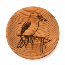 Load image into Gallery viewer, Kookaburra Engraved Wooden Plate