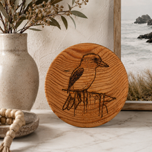 Load image into Gallery viewer, Kookaburra Engraved Wooden Plate