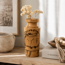 Load image into Gallery viewer, Kookaburra Vase with Glass Insert