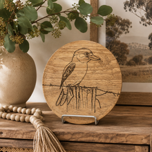 Load image into Gallery viewer, Kookaburra Engraved Wooden Plate