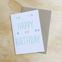 Load image into Gallery viewer, HAPPY BIRTHDAY BALLOONS CARD