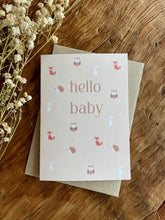Load image into Gallery viewer, WOODLANDS HELLO BABY CARD