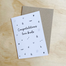 Load image into Gallery viewer, CONGRATULATIONS LOVE BIRDS CARD