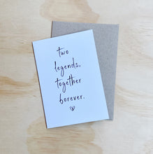 Load image into Gallery viewer, TWO LEGENDS TOGETHER FOREVER