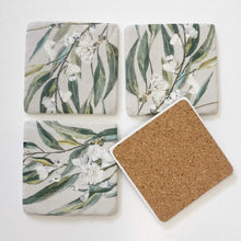 Load image into Gallery viewer, Australian gum leaf coasters protect table surfaces