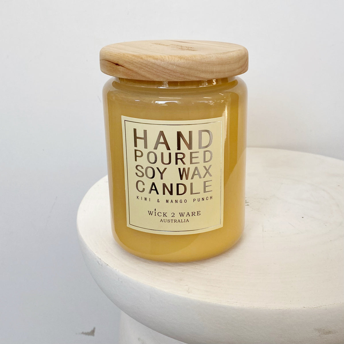 WOOD LID JAR CANDLE HOME THYME