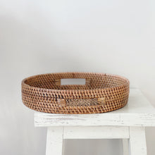 Load image into Gallery viewer, Rattan Round Tray