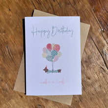 Load image into Gallery viewer, Happy Birthday Dachshund Card