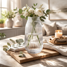 Load image into Gallery viewer, Mila Tall Glass Vase | Decorative Flower Vase | Home Thyme