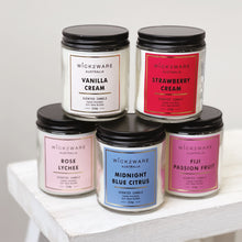 Load image into Gallery viewer, GLASS CANDLE - MIDNIGHT BLUE CITRUS