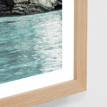 Load image into Gallery viewer, MEDITERRANEAN ROCK FACE FRAMED PRINT