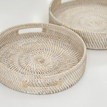 Load image into Gallery viewer, ROUND RATTAN TRAY