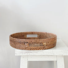 Load image into Gallery viewer, ROUND RATTAN TRAY