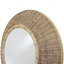 Load image into Gallery viewer, ROUND RATTAN MIRROR - NATURAL