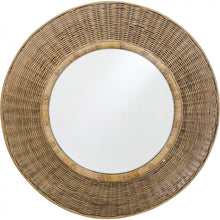 Load image into Gallery viewer, ROUND RATTAN MIRROR - NATURAL