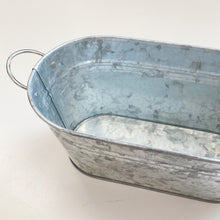 Load image into Gallery viewer, Metal Trough Planter | Rustic Garden Planter Box