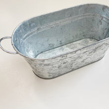 Load image into Gallery viewer, Metal Trough Planter | Rustic Garden Planter Box