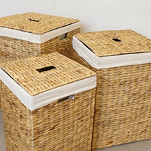Load image into Gallery viewer, SQUARE LAUNDRY BASKET NATURAL

