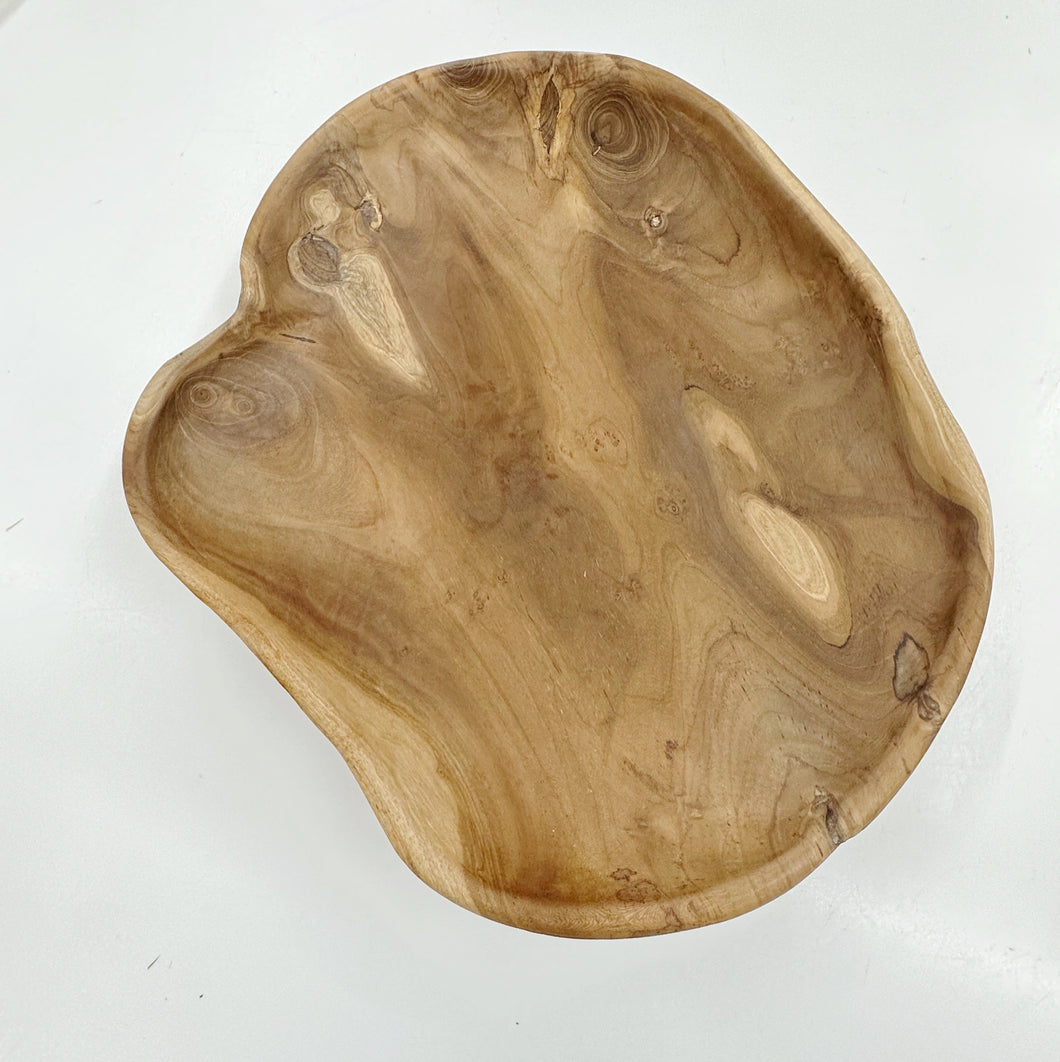 TEAK FRUIT BOWL