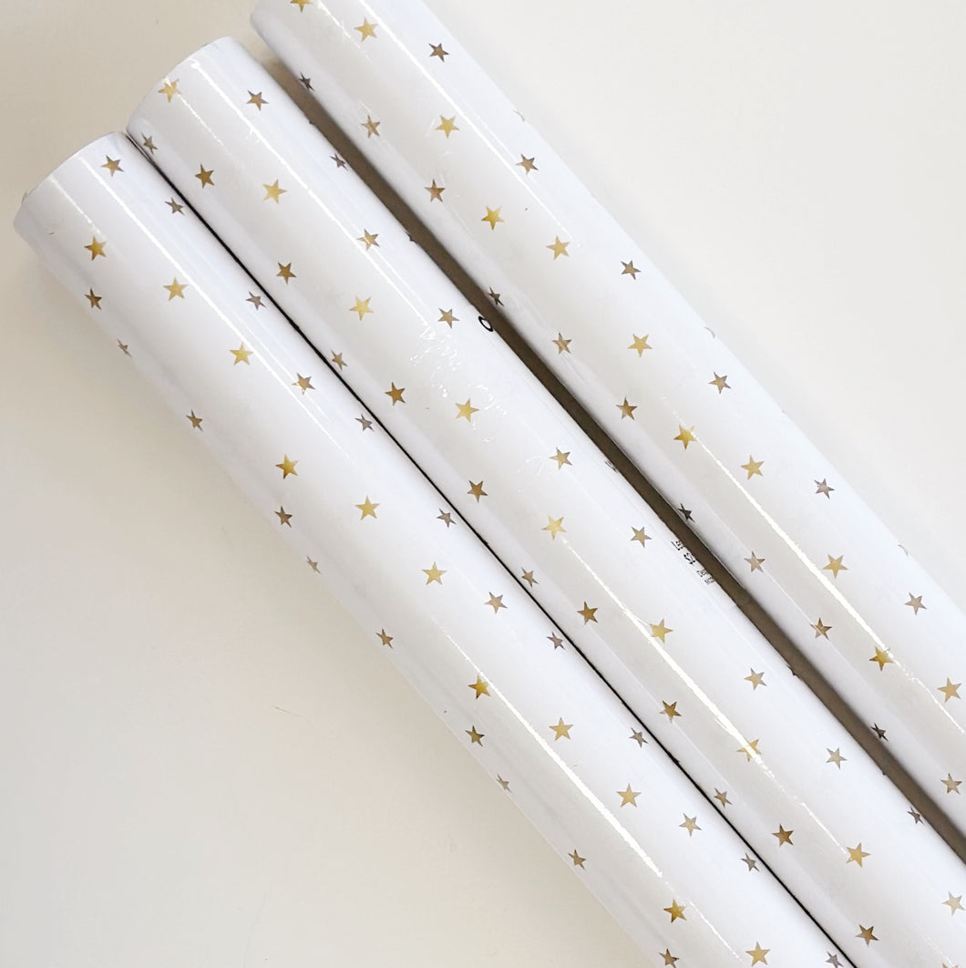 WRAPPING PAPER - GOLD STARS