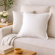 Load image into Gallery viewer, White Linen Cushion
