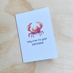 HOLY CRAB BIRTHDAY CARD