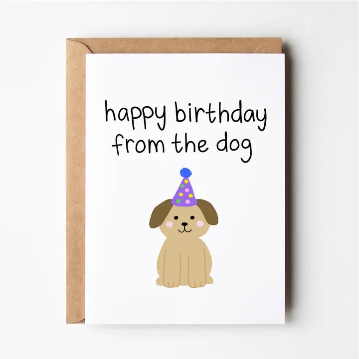 HAPPY BIRTHDAY FROM THE DOG CARD