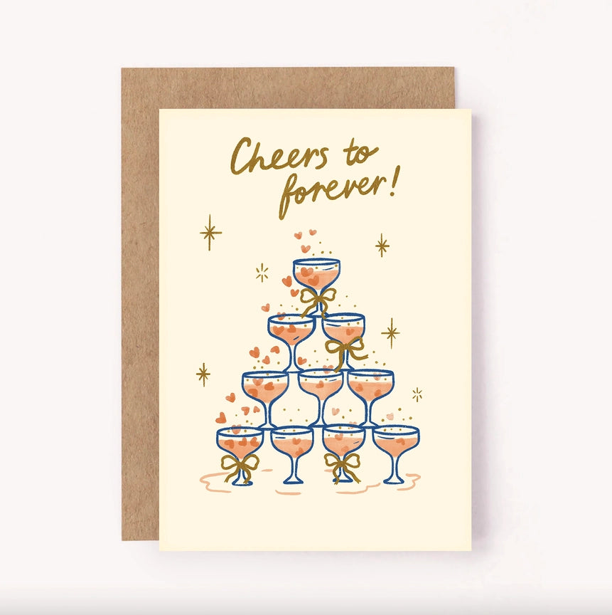 CHEERS TO FOREVER CARD