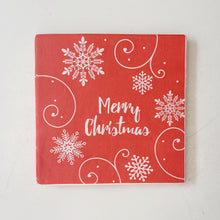 Load image into Gallery viewer, RED MERRY CHRISTMAS NAPKINS
