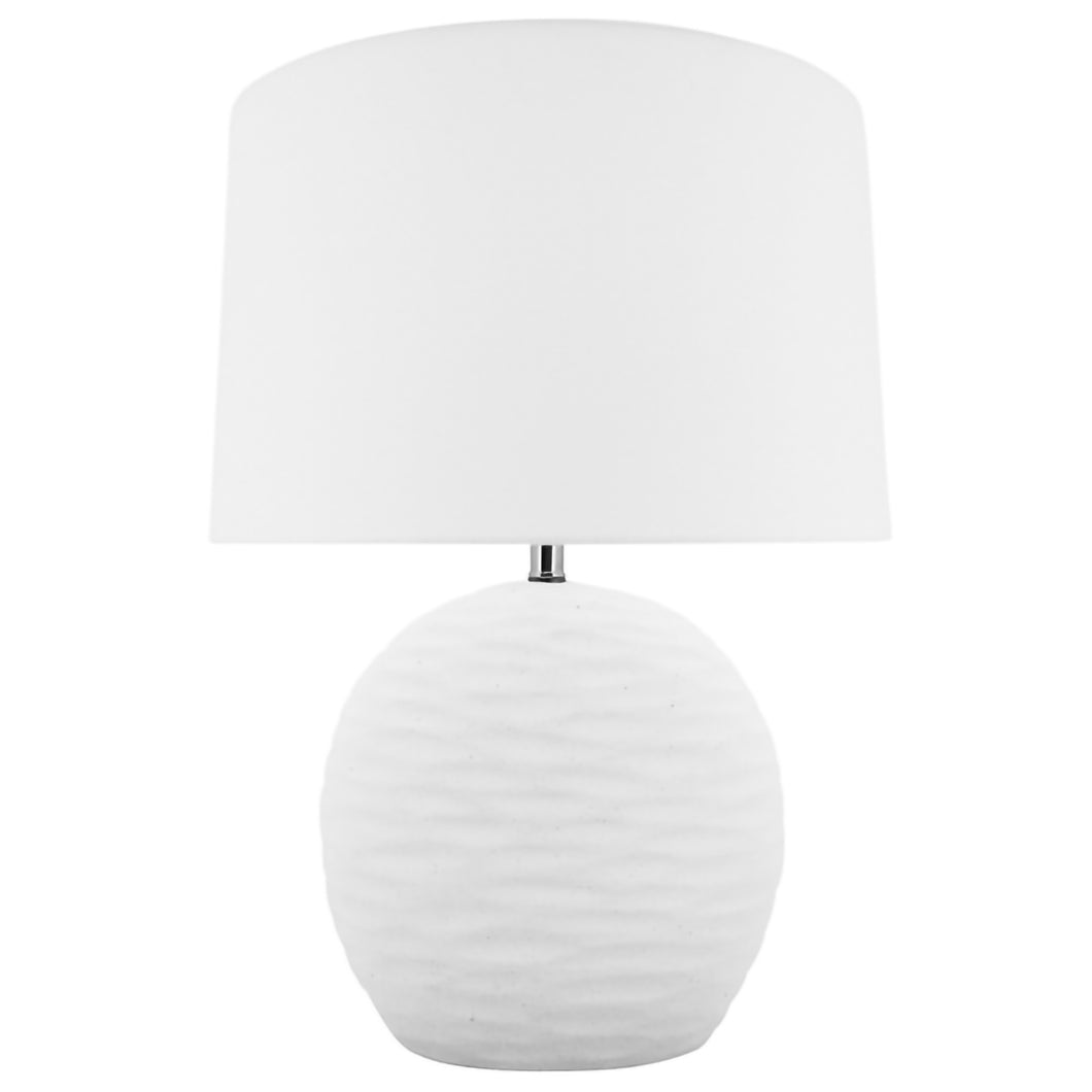 WHITE TEXTURED LAMP