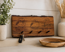 Load image into Gallery viewer, Handmade Wooden Key Rack

