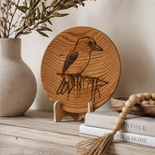 Load image into Gallery viewer, Kookaburra Engraved Wooden Plate
