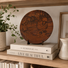 Load image into Gallery viewer, Handmade Engraved Cockatoo Wood Plate
