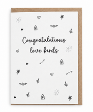 Load image into Gallery viewer, Congratulations Love Birds Card
