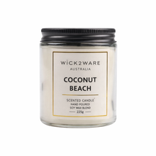 Load image into Gallery viewer, Glass Candle – Coconut Beach | Coastal Scented Candle
