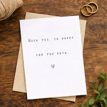 Load image into Gallery viewer, modern congratulations card recycled paper greeting card
