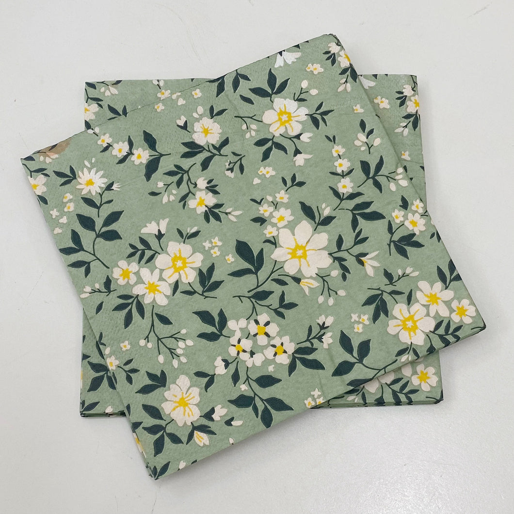 SAGE PAPER NAPKINS - PK/20