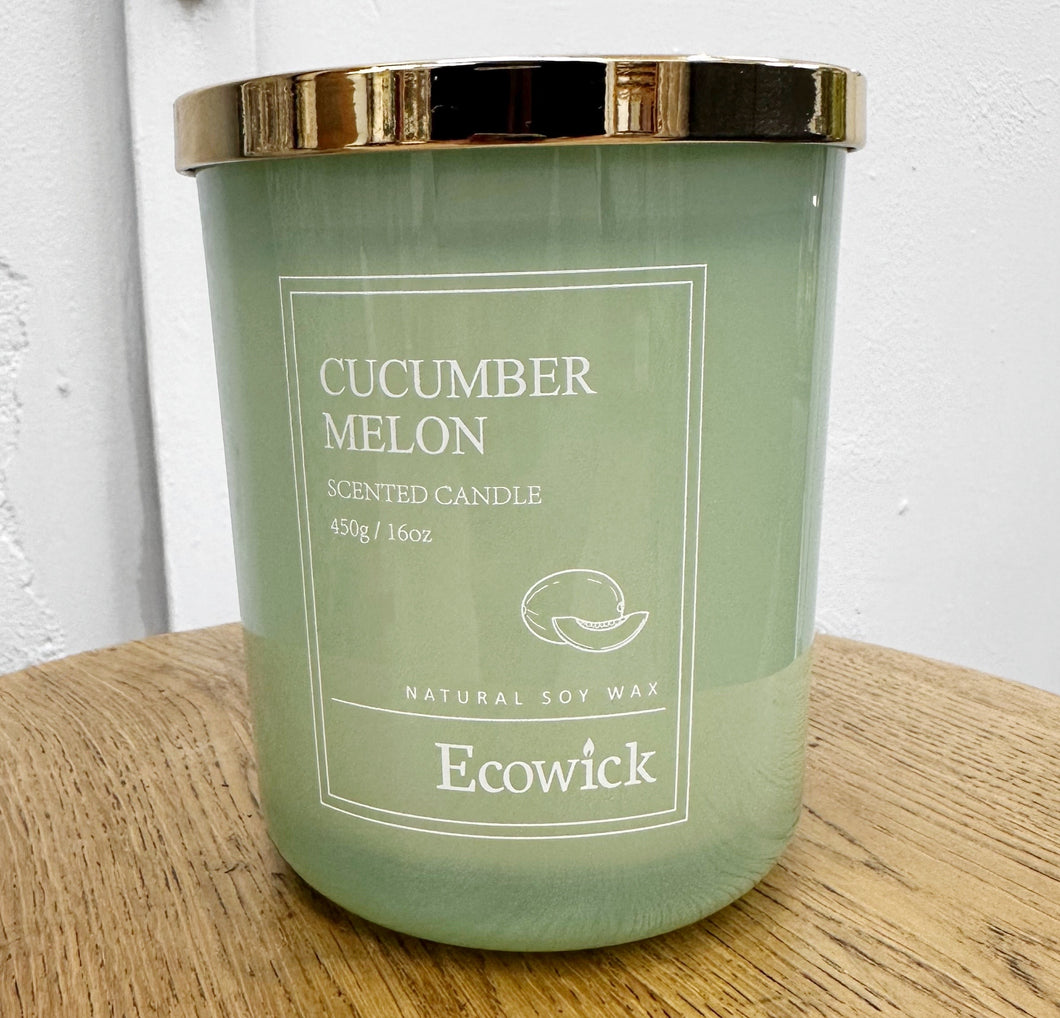 LARGE SOY CANDLE - CUCUMBER MELON