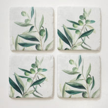 Load image into Gallery viewer, SET/4 OLIVE BRANCHCOASTERS

