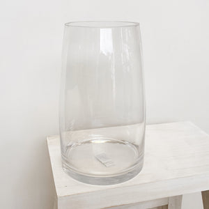 CLEAR GLASS CYLINDER VASE