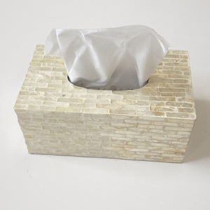 MOTHER OF PEARL TISSUE BOX