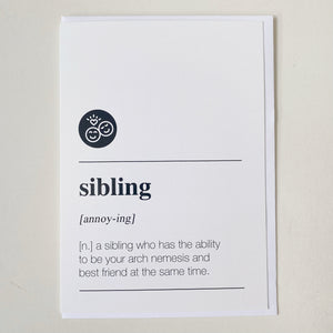 SIBLING CARD