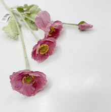 Load image into Gallery viewer, VINTAGE PINK POPPY STEM
