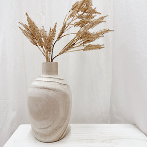 WOODEN VASE